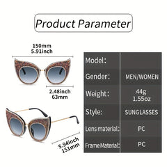 Cat Eye Sunglasses Glitter Rhinestone UV400 Sun Shades
