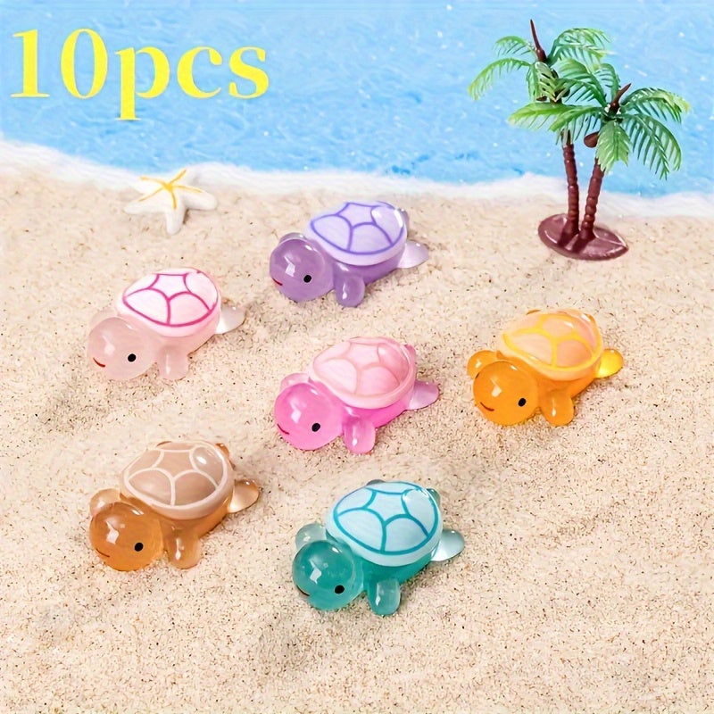 Glowing Turtle Set for Home Decoration and Garden Accessories