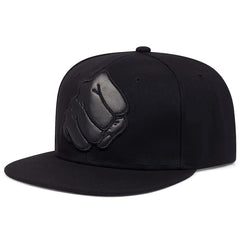 Fist Patched Baseball Cap Outdoor Sun Hat Flat Brim Cap