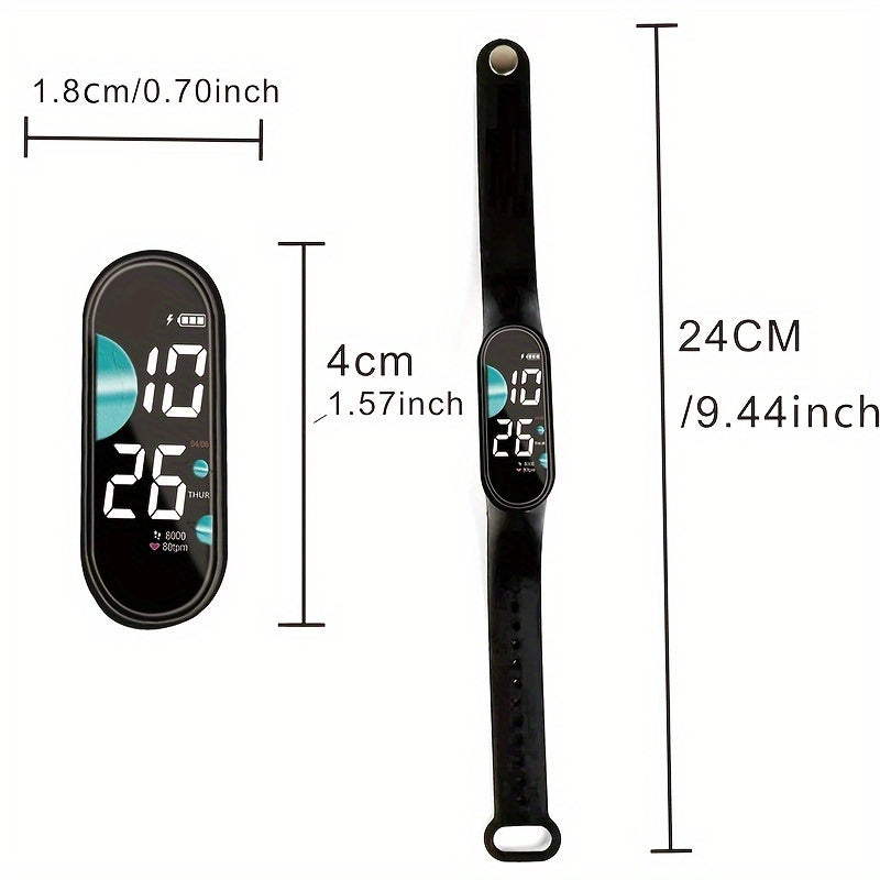 Outdoor Waterproof Sports Watch LED Screen Sports Wear