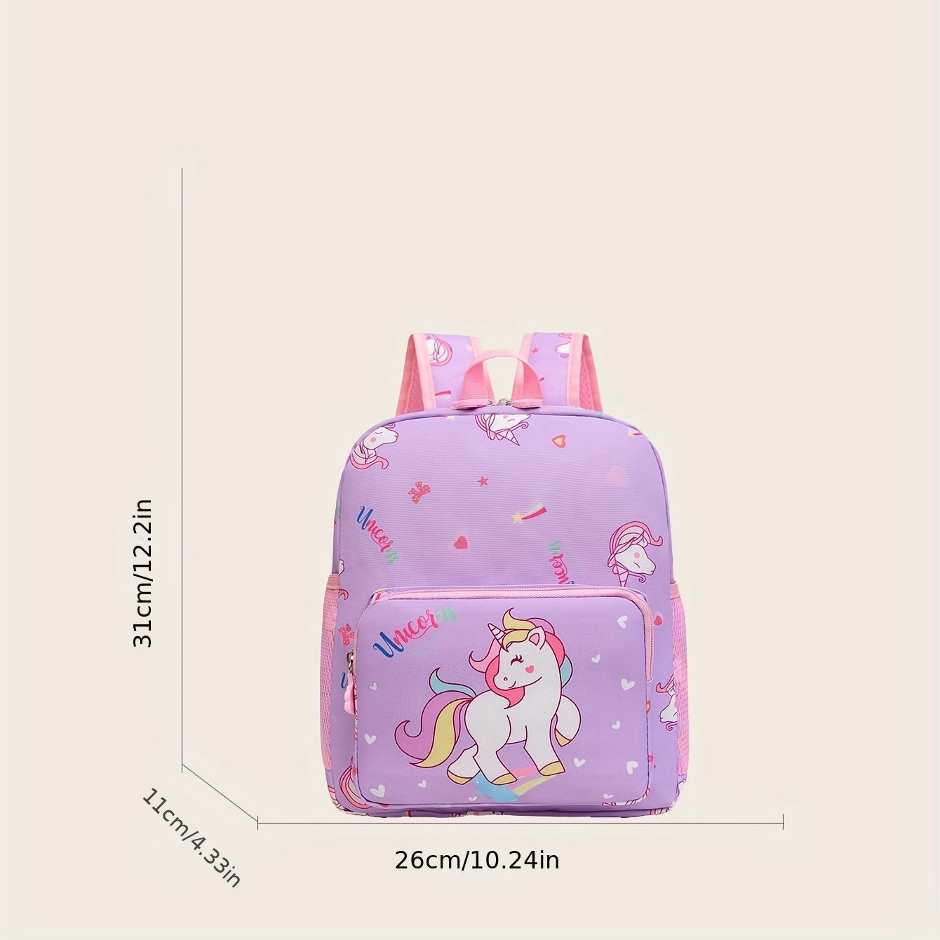 Kids Unicorn Kindergarten Backpack Lightweight Large Capacity Backpack
