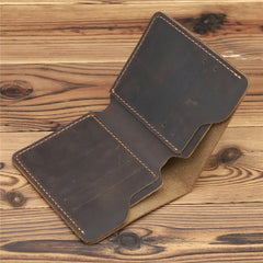 Retro Leather Men Wallet Crazy Horse Leather Durable
