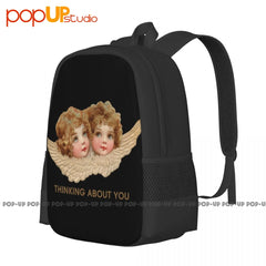 90'S Angel Kiss Graphic Backpack Large Capacity