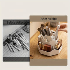 360 Rotating Cosmetic Organizer Box Makeup Brush Case Holder Lipstick Holder