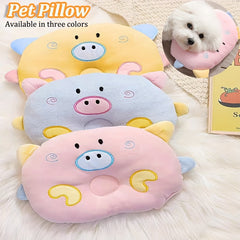 Pet Dog Sleep Pillow Little Pig Pattern Cervical Spine Protection
