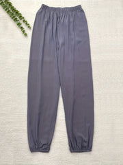 Solid High Waist Comfy Lantern Pants