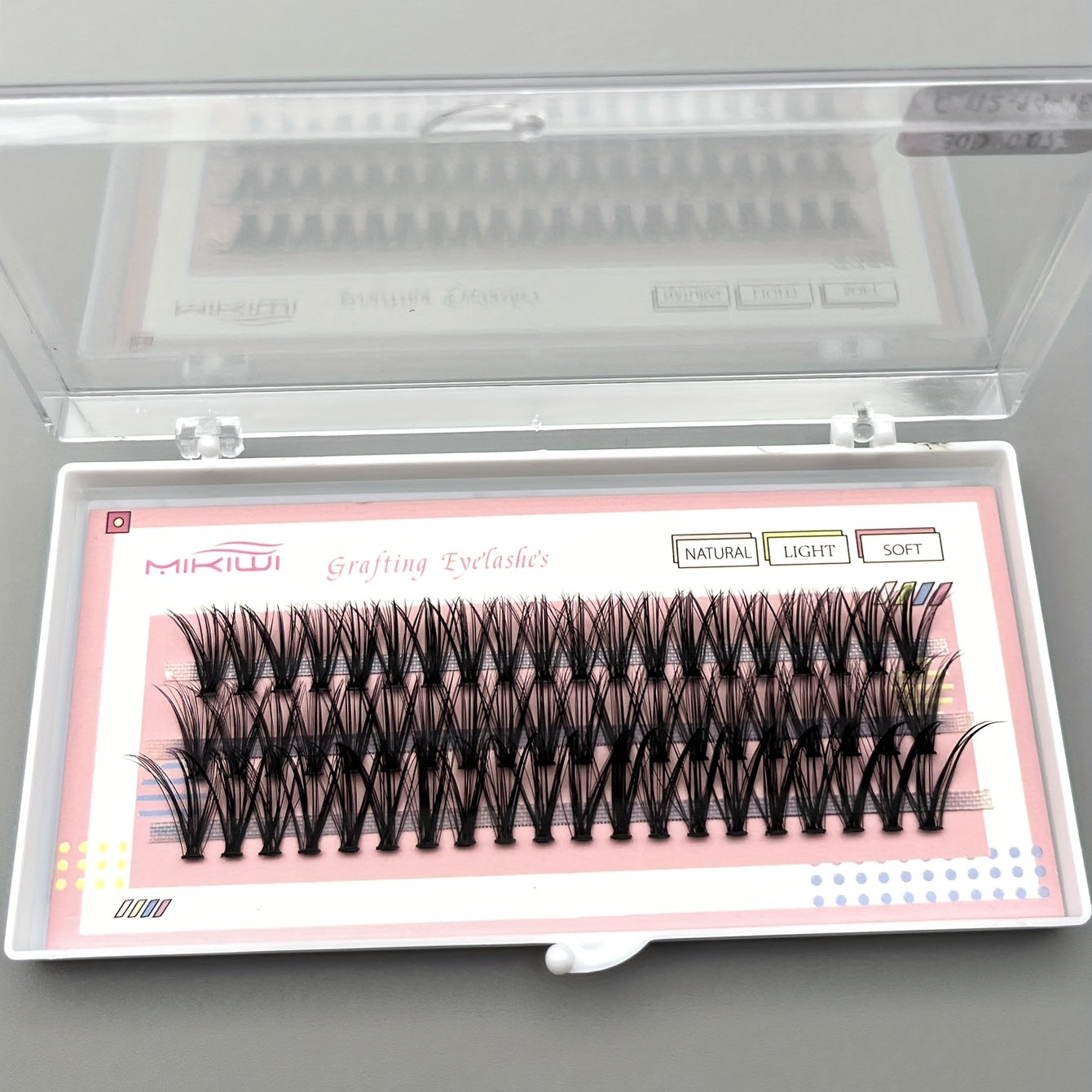 60 Cluster Lashes 30D C Curl 10 12 14 16mm Individual Lash Extensions