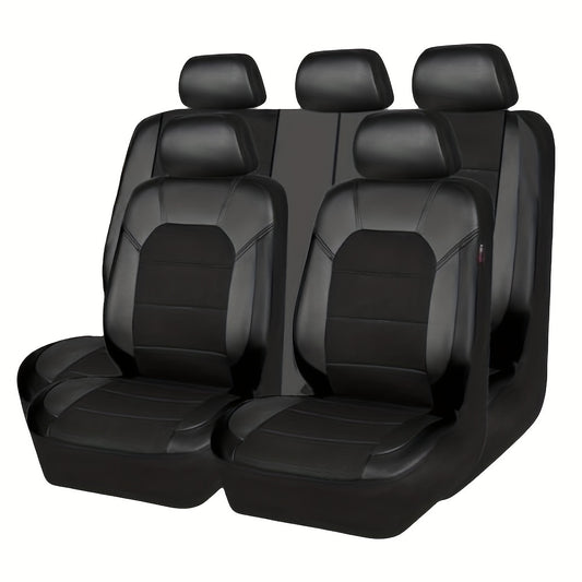 Car Seat Cover Set PU Leather Seat Protection for Most Cars