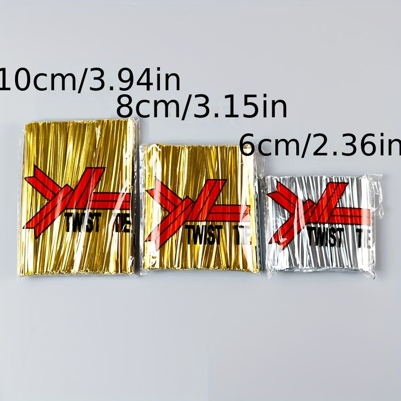 Colorful Wire Tie for Lollipop Packaging Bread Bag Golden Silk
