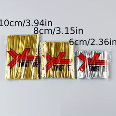 Colorful Wire Tie for Lollipop Packaging Bread Bag Golden Silk