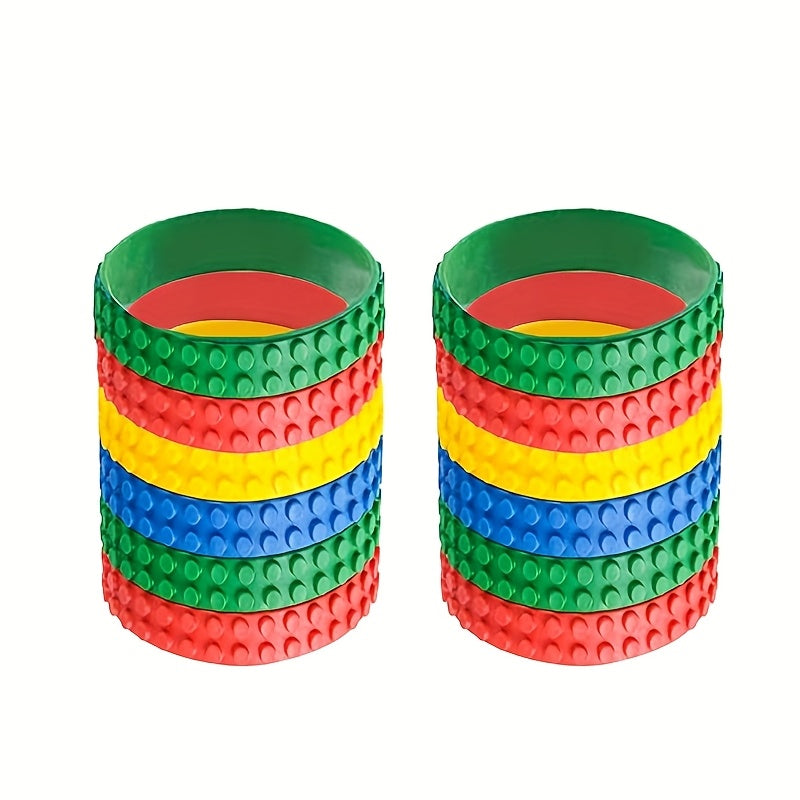 30pcs Colorful Elastic Rubber Silicone Wristbands Gift Bag Filling