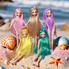 26 Doll 11 81inch Skinny Cartoon 3D Animation Face Dream Eyes 26 Flat Body Doll