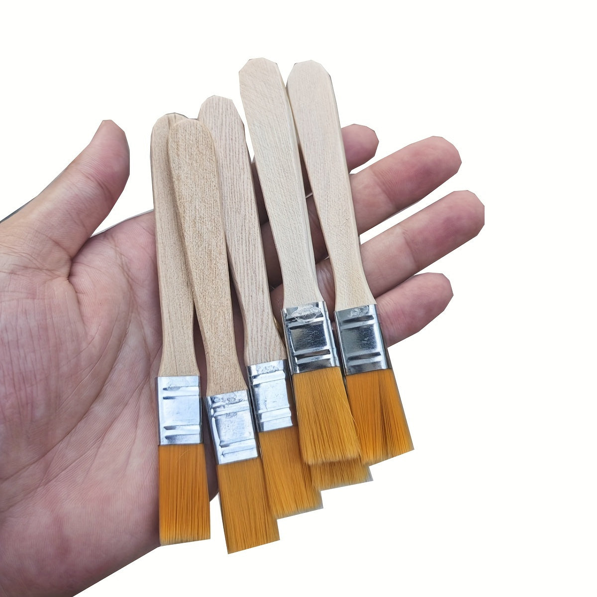 2pcs Nylon Paintbrush Set for Art Acrylic Gouache Soft Bristle