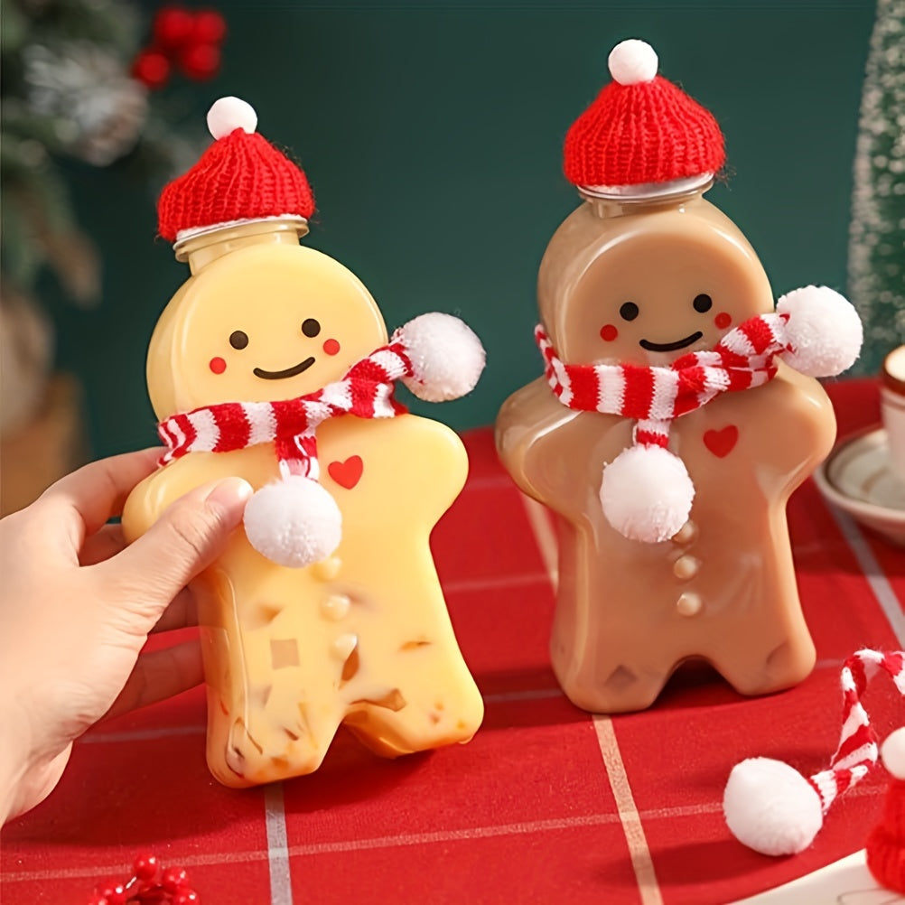 10pcs Mini Christmas Scarf Wine Bottle Knitted Scarf Doll Christmas Decor