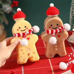 10pcs Mini Christmas Scarf Wine Bottle Knitted Scarf Doll Christmas Decor