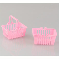 20pcs Mini Plastic Shopping Baskets - Colorful Retail Baskets for Playtime