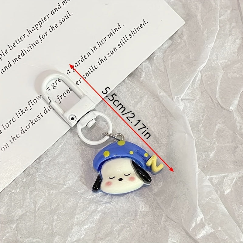 Cartoon Pochacco Dog Keychain Pendant Cute Animal Doll