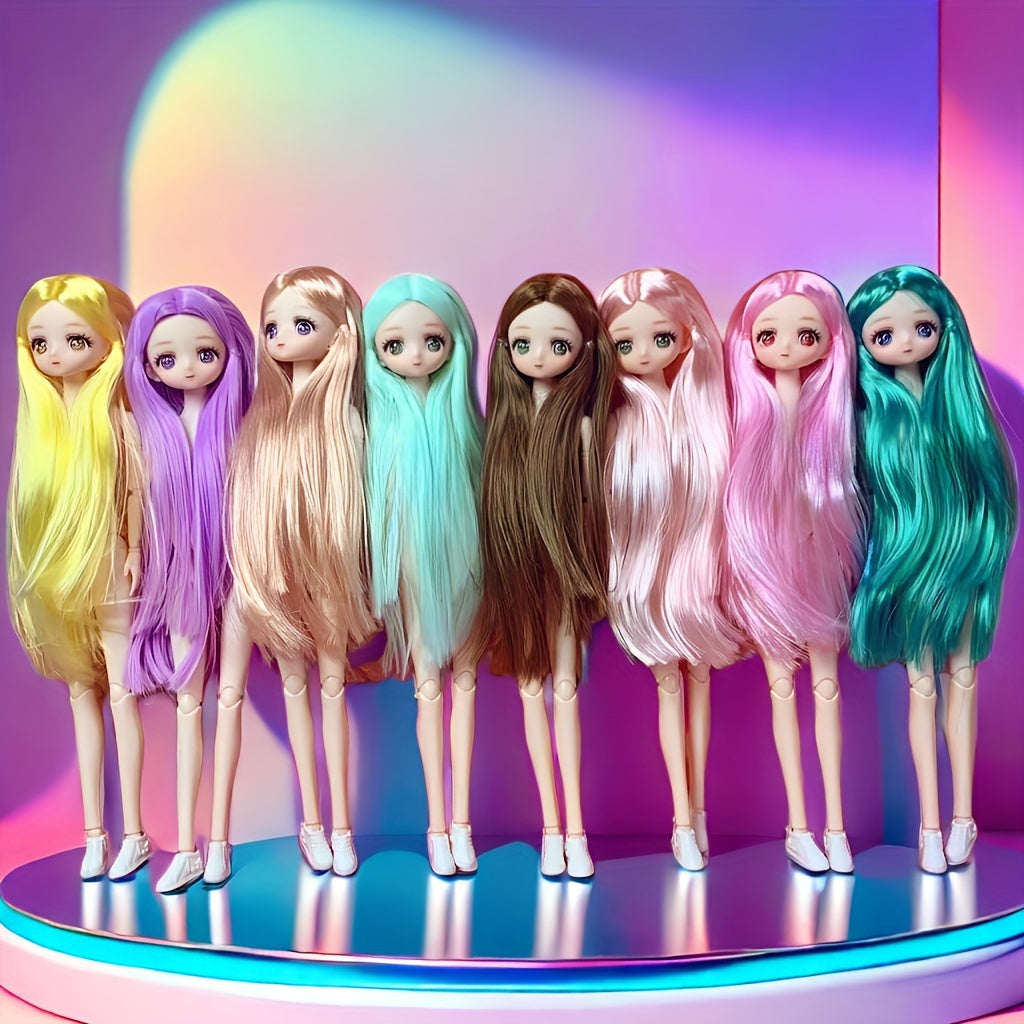26 Doll 11 81inch Skinny Cartoon 3D Animation Face Dream Eyes 26 Flat Body Doll