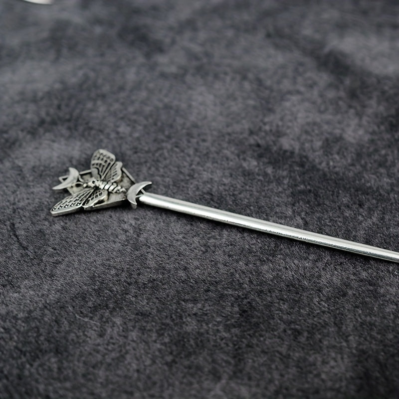 Death's Head Moth Hair Stick Metal Hairpin Halloween Hairpin