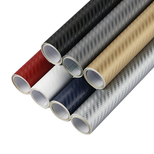 3D Carbon Fiber Vinyl Car Wrap Sheet Roll Film for Auto Transformation