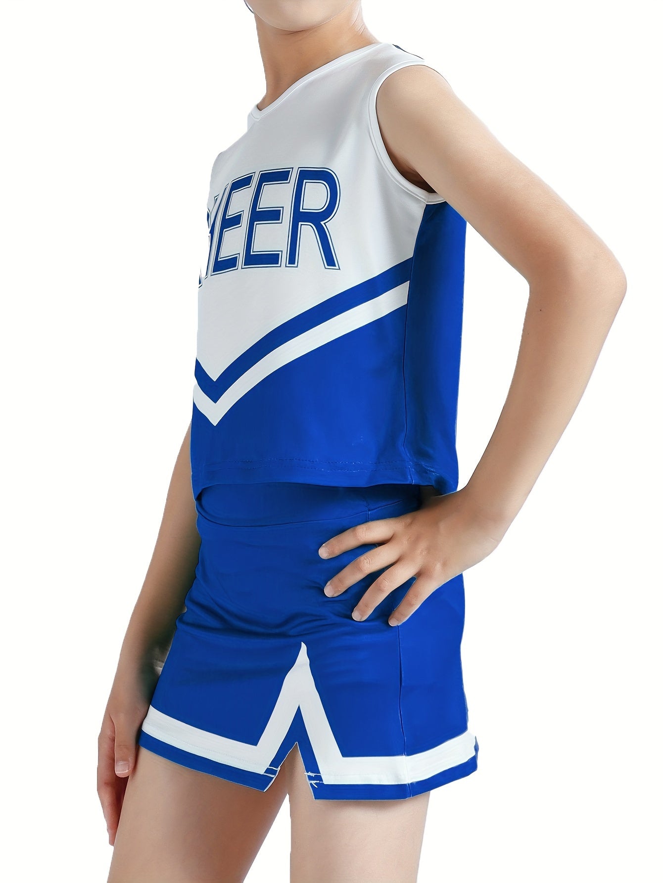 Girls Comfy Cheerleading Costume Outfits For Sports Performance