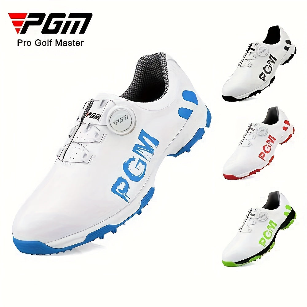 PGM Men's Spiked Golf Shoes Breathable Non Slip