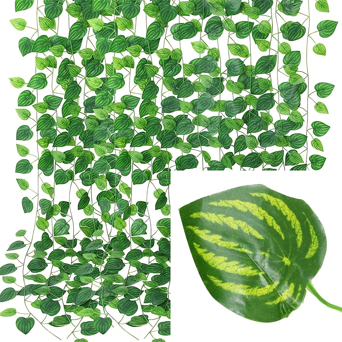 Realistic Artificial Ivy Leaves for Bedroom Decor