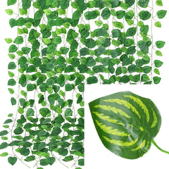Realistic Artificial Ivy Leaves for Bedroom Decor