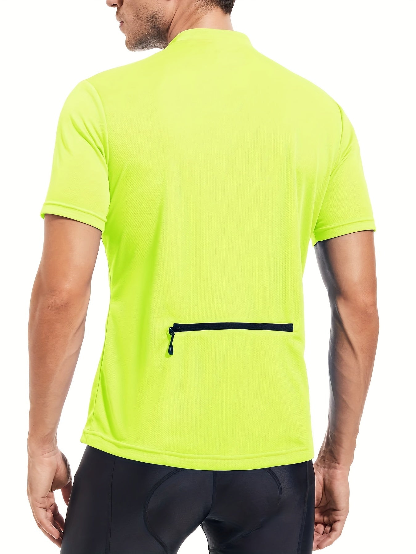 Men's Quick-Dry Cycling Jersey with Rear Pocket