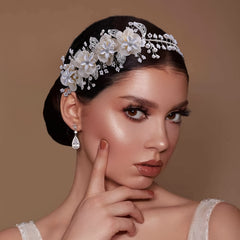Bridal Flower Headband Wedding Hair Accessory