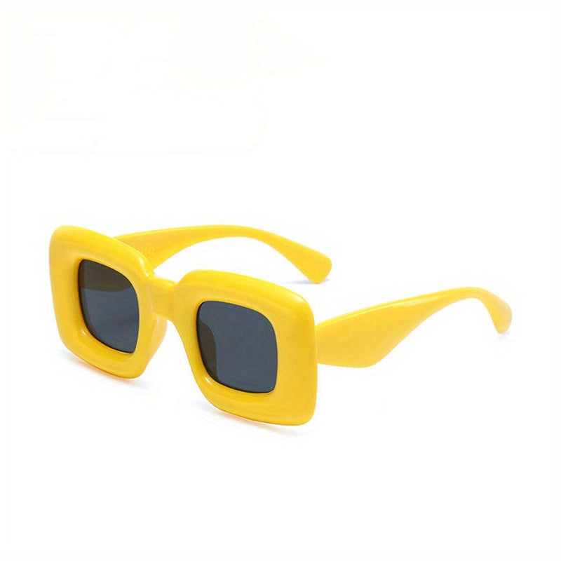 Square Frame Sunglasses Cat Eye Glasses Wide Temple