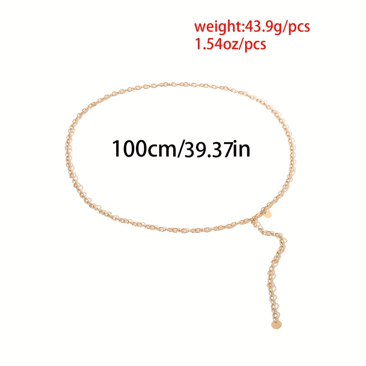 Metal Tassel Body Chain Waist Belt Dress Accessory
