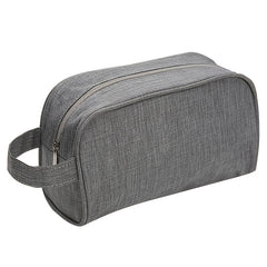 Grey Cosmetic Bag Travel Organizer Wash Bag With Handle
