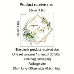 Floral Butterfly Wall Sticker Self Adhesive Waterproof
