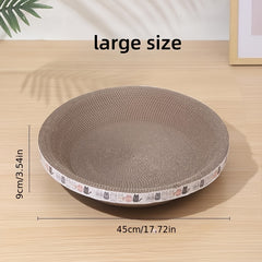 Durable Cat Scratching Pad Bowl Shape Corrugated Paper Cat Scratcher Toy