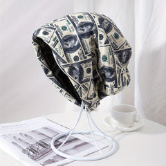 Men's Dollar Print Turban Hat Stacking Cap