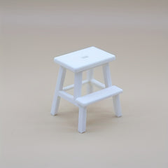 Dollhouse Mini Stool Storage Bench Faux Chair Model DIY Accessories