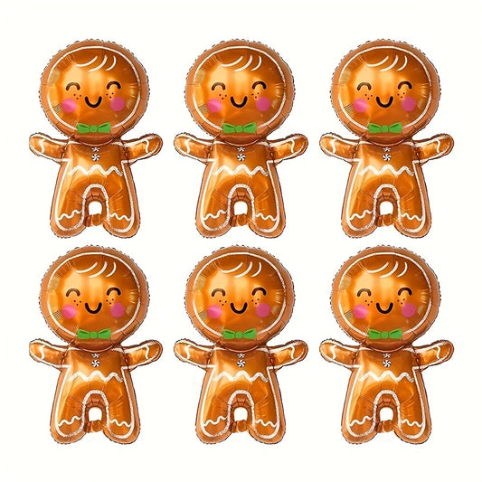 3pcs Gingerbread Man Balloons Christmas Party Decor