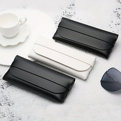 2PCS Soft Leather Glasses Case Sunglasses Protective Pouch