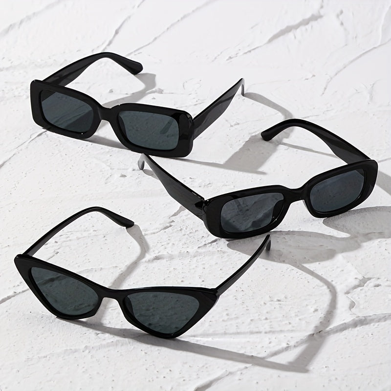 3 Pairs Men's UV Protection Sunglasses for Cycling Sports Travel