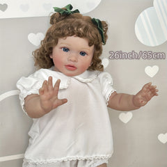 26 Inch Realistic Reborn Doll Soft Vinyl Doll Pippa with Hand Painting