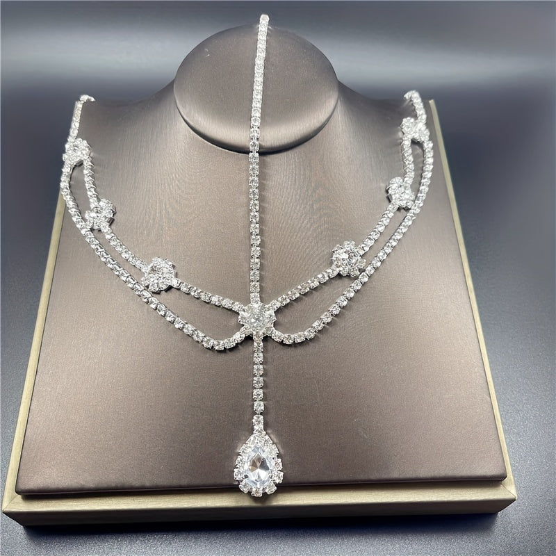 Crystal Pendant Head Chain Bridal Wedding Hair Accessories