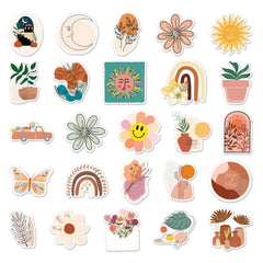 50Pcs Bohemian Style Stickers for Car Laptop Water Bottle