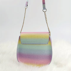 Gradient Glitter Small Crossbody Bag for Girls
