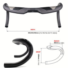 Full Carbon Fiber Mountain Bike Handlebar - Comfortable Road Bike Accessories