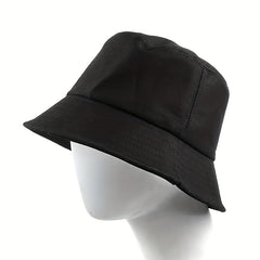 Unisex Letter Print Bucket Hat Lightweight Sun Shade Fisherman Cap