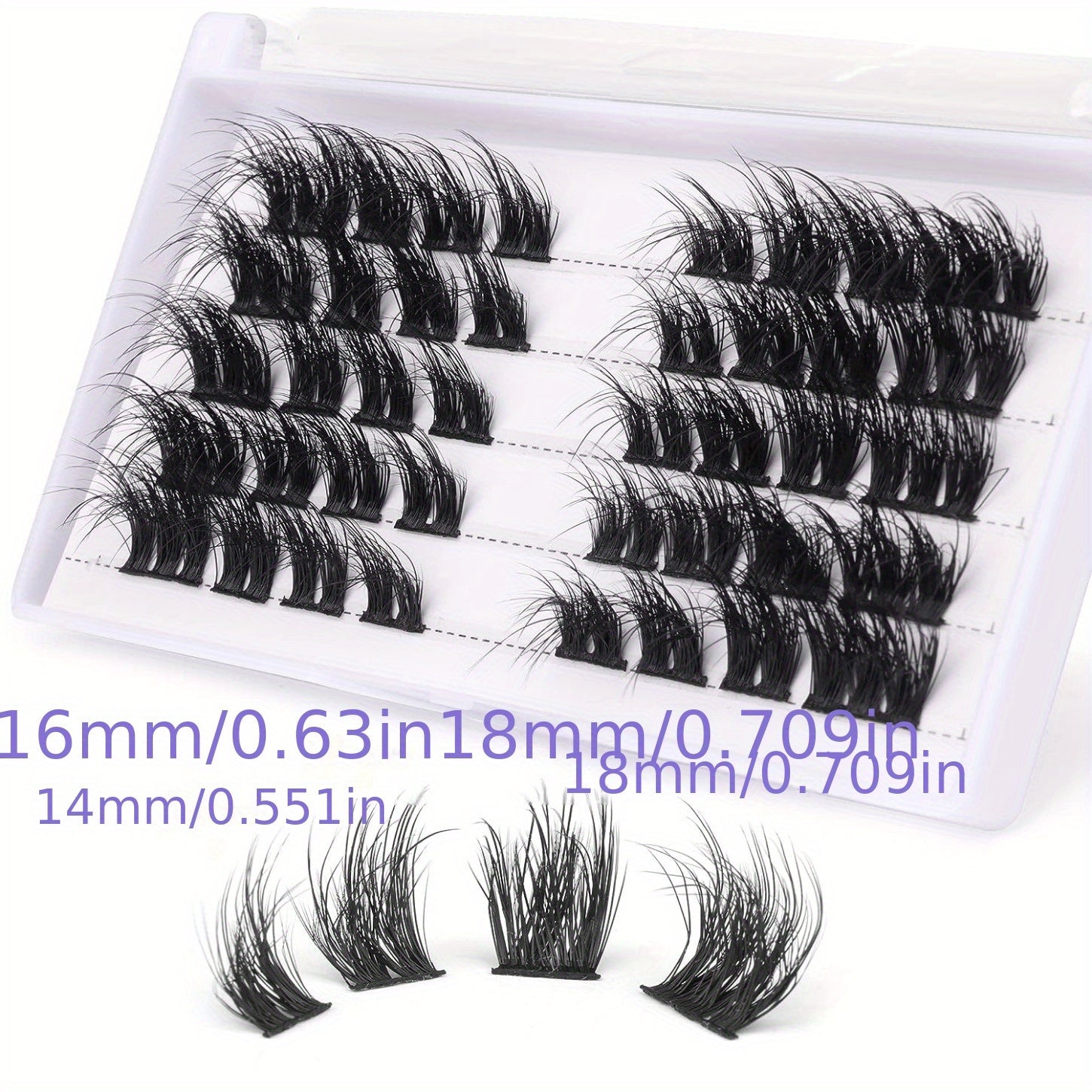Wispy Eyelash Extensions 3D DIY Individual Faux Mink Lashes