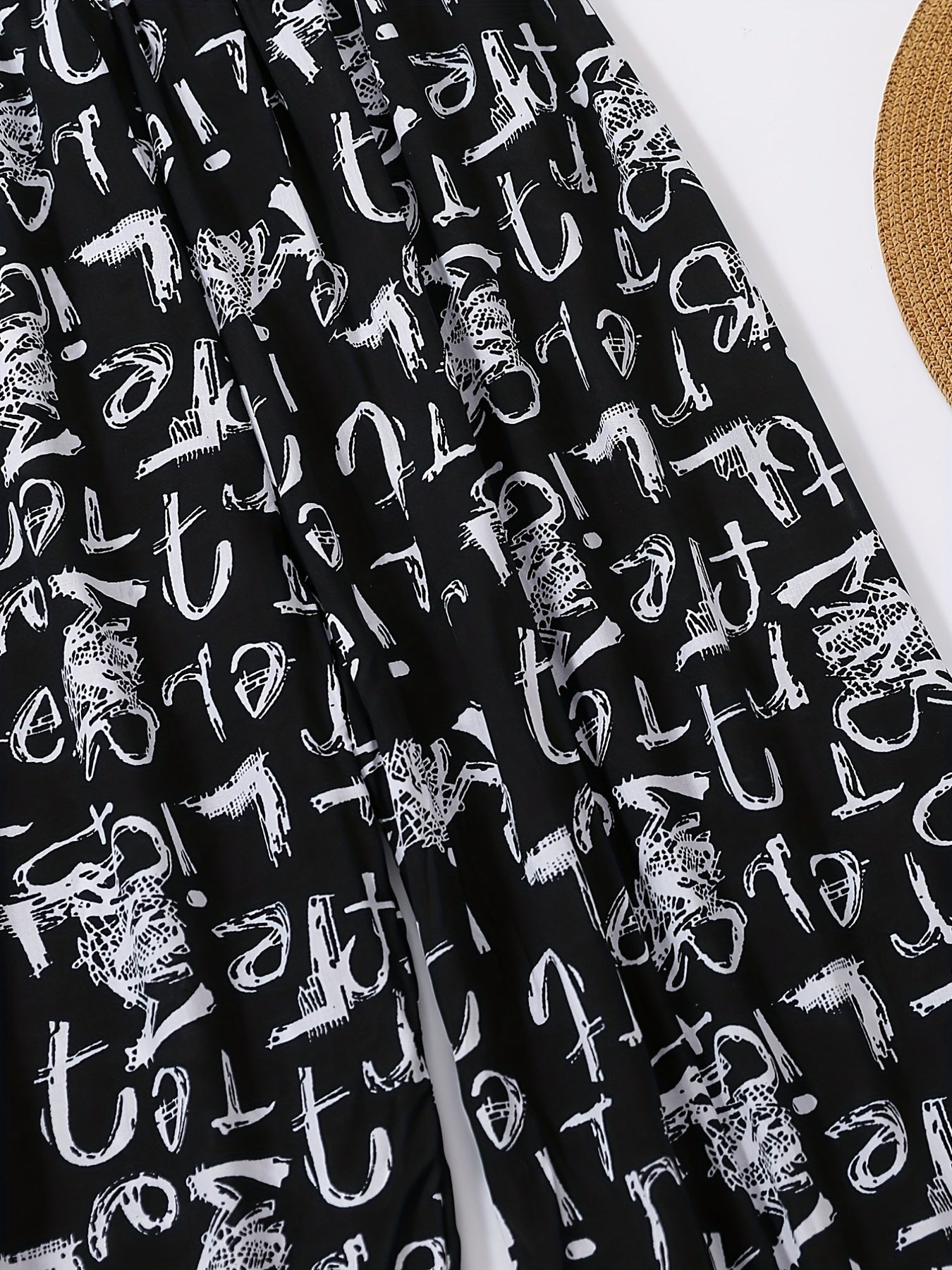 Alphabet Print Matching Sweatpants for Family Activities and Travel
