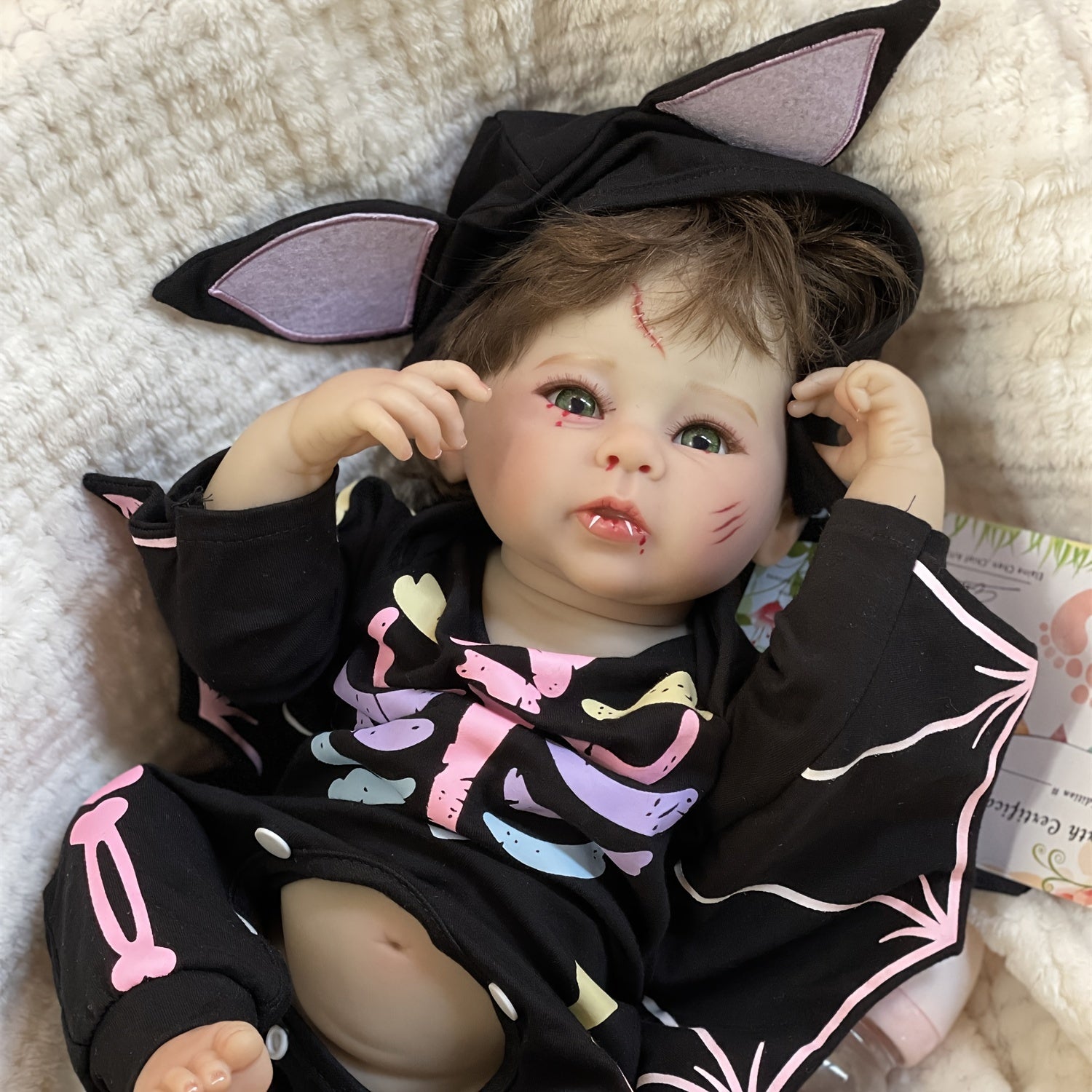 18 Inch Autumn Reborn Doll with Rooted Hair & 3D Painted Skin