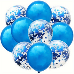 10pcs Latex Balloons & Confetti Balloons Mix for Party Decoration